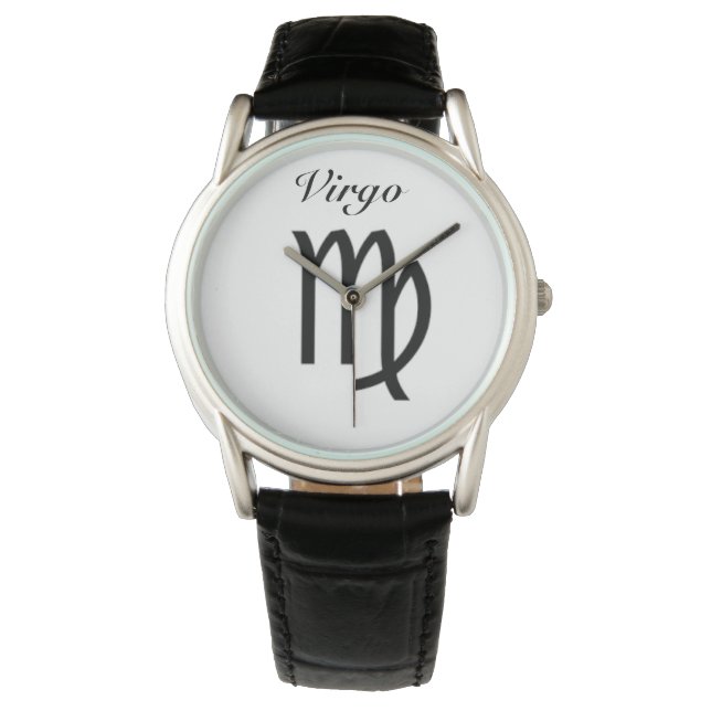 Virgo Sign of the Zodiac. Mannen horloges. Horloge (Voorkant)