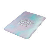 Virgo Sign on Pastels Moeder van parelstijl Afdruk Badmat (Gekanteld)