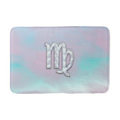 Virgo Sign on Pastels Moeder van parelstijl Afdruk Badmat (Voorkant)