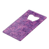 Virgo Sign on Pink Fuchsia Digital Camouflage Creditkaart Flessenopener (Achterkant Gekanteld)