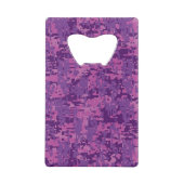 Virgo Sign on Pink Fuchsia Digital Camouflage Creditkaart Flessenopener (Achterkant)