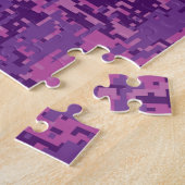 Virgo Sign on Pink Fuchsia Digital Camouflage Legpuzzel (Zijkant)