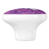 Virgo Sign Pink Fuchsia Digital Camouflage Style Keramische Knop (Zijkant)