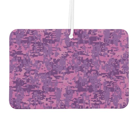 Virgo Sign Pink Fuchsia Digital Camouflage Style Luchtverfrisser (Achterkant)