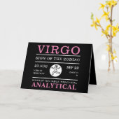 Virgo Sign. van de Zodiac, Astrologisch Kaart (Gele Bloem)