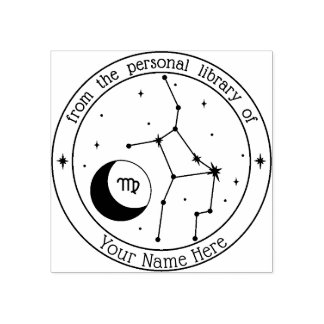 Virgo Specialized Zodiac Book Stamp Rubberstempel