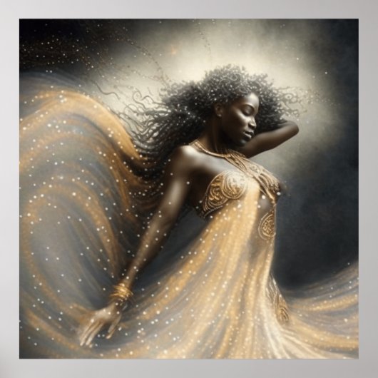 Virgo Star Sign Goddess, Celestial Being, Zodiac Poster (Voorkant)