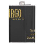 Virgo Star Sign. Heupfles (Achterkant)