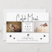 Virgo Stars Foto Baby geboorteaankondiging Kaart (Voorkant)