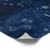 Virgo starsign Poster met naam, sterrensignaal zod (Hoek)