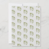 VIRGO Sterrenbeeld Augustus September Verjaardag A Kaart (Achterkant)