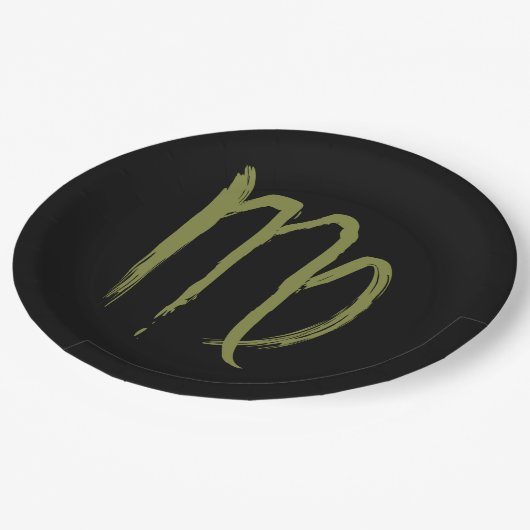 VIRGO Sterrenbeeld Augustus September Verjaardag A Papieren Bordje (Gekanteld)