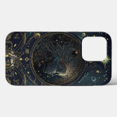 Virgo sterrenbeeld zwart en goud Case-Mate iPhone Case (Achterkant (horizontaal))