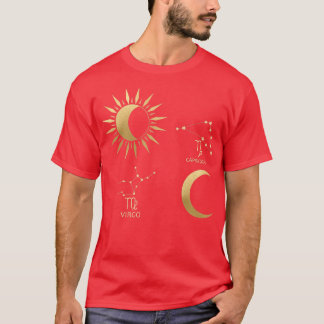 Virgo Sun-Capricorn Moon Zodiac T-shirt