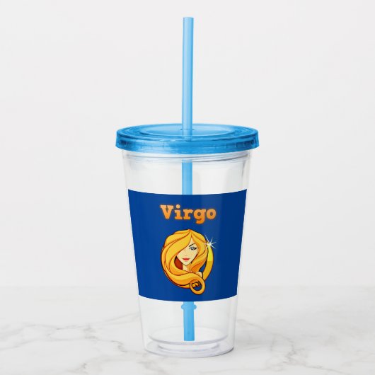 Virgo-symbool acryl drinkbeker (Voorkant)