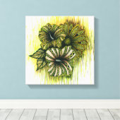 Virgo Symbool Canvas Afdruk (Insitu (Houten vloer))