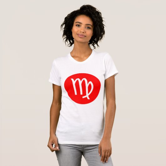 Virgo Symbool - Gepersonaliseerd - Gepersonaliseer T-shirt (Voorkant volledig)