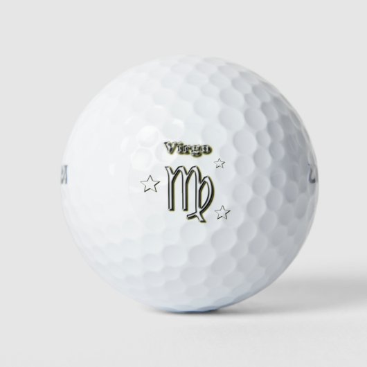 Virgo symbool golfballen (Voorkant)