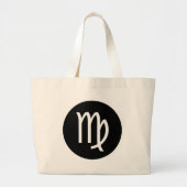 Virgo Symbool Grote Tote Bag (Voorkant)