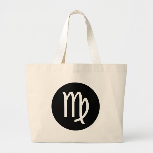 Virgo Symbool Grote Tote Bag (Voorkant)