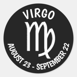 Virgo Symbool Ronde Sticker