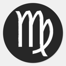 Virgo Symbool Ronde Sticker