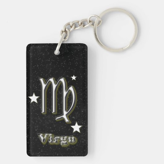Virgo symbool sleutelhanger (achterkant)