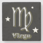Virgo symbool stenen onderzetter (Voorkant)