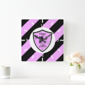 Virgo-symbool vierkante klok (Huis)