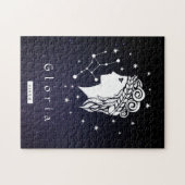 Virgo Symbool Zodiac Birthday Lunar Star Sign Name Legpuzzel (Horizontaal)