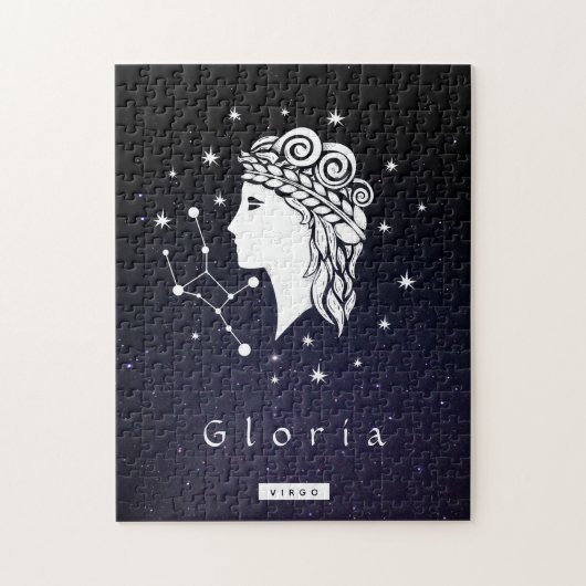 Virgo Symbool Zodiac Birthday Lunar Star Sign Name Legpuzzel (Verticaal)