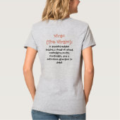 Virgo T-Shirt (Achterkant)