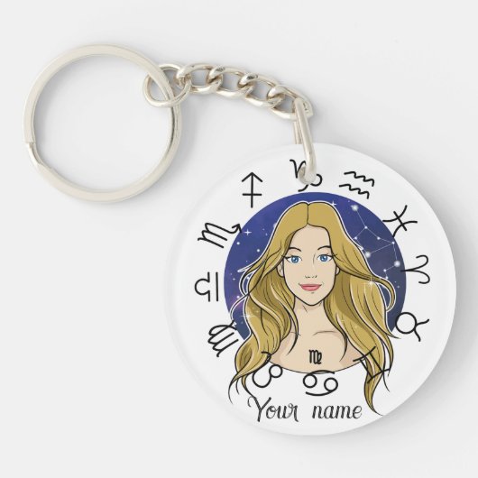  Virgo & Taurus Acrylic Keychain (Voorkant)