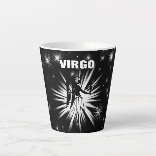 Virgo-teken Latte Mok (Voorkant)