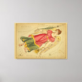 Virgo -  teken van het Afbeelding van de diersoort Canvas Afdruk (Voorkant)