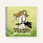 Virgo The Maiden Earth sign green Notitieboek (Voorkant)