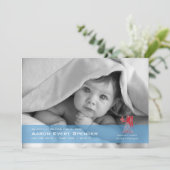 Virgo the Virgin Photo Birth Announcement Kaart (Staand voorkant)