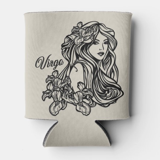 Virgo the Virgin Zodiac Golden Blikjeskoeler (Voorkant)