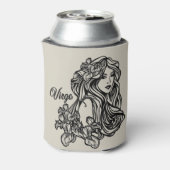 Virgo the Virgin Zodiac Golden Blikjeskoeler (Blikje Achterkant)