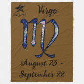 Virgo Throw Blanket Fleece Deken (Voorkant)