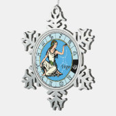 virgo tin sneeuwvlok ornament (Rechts)