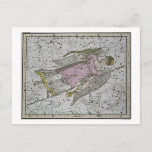 Virgo, uit 'A Celestial Atlas', pub in 1822 (kol. Briefkaart