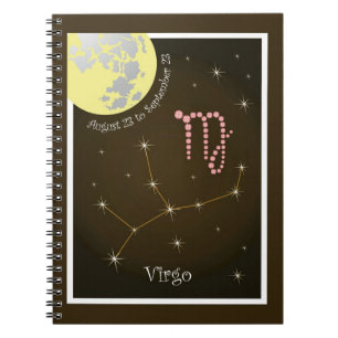 Virgo van 23 augustus tot 23 september Notizheft Notitieboek