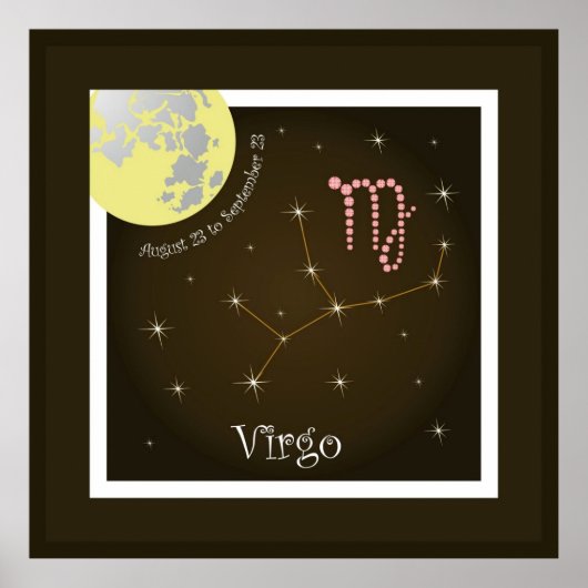 Virgo van 23 augustus tot 23 september Poster (Voorkant)