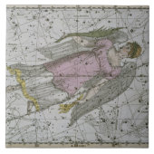 Virgo, van 'A Celestial Atlas', pub. in 1822 (kol. Tegeltje (Voorkant)