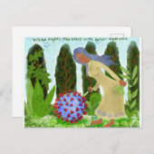 Virgo vecht tegen het Briefkaart van het virus (Voorkant / Achterkant)