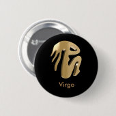 Virgo, Vergine Ronde Button 5,7 Cm (Voorkant /achterkant)