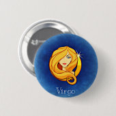 Virgo, Vergine Ronde Button 5,7 Cm (Voorkant /achterkant)