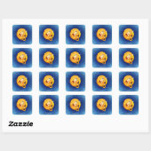 Virgo, Vergine Vierkante Sticker (Vel)