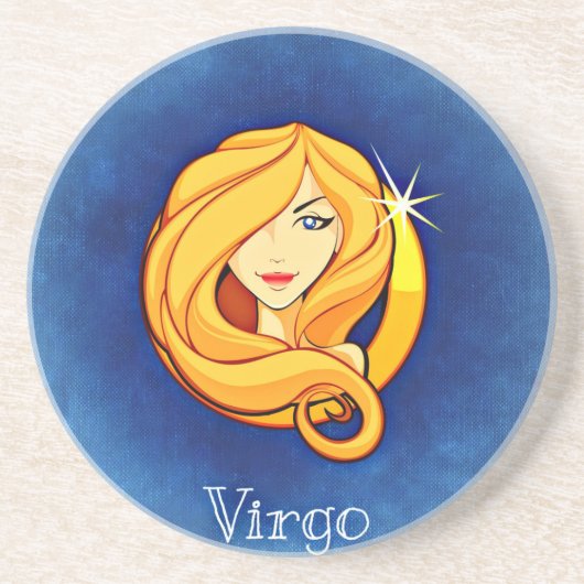 Virgo, Vergine Zandsteen Onderzetter (Voorkant)